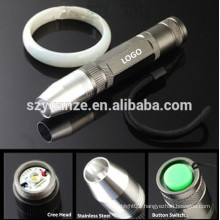 wholesale LED Stainless Steel Rechargeable Mini Jade Testing Flashlight